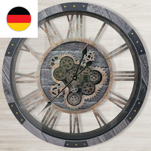 60cm große vintage wanduhr - große,
