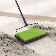 Teppichkehrer Kehrmaschine Teppichroller 2 Kehrbürsten