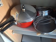 Schnellkochtopf Silit Sicomatic Rot mit 2 Einsätzen