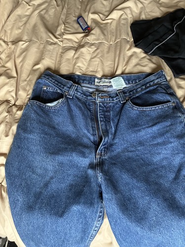 Blue baggy jeans style - jeans,