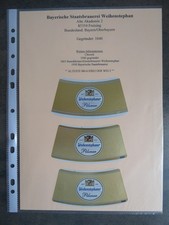Bieretiketten, Bayern, Freising, Bayerische Staatsbrauerei Weihenstephan Teil 1