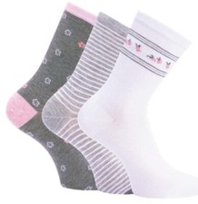 Damen Socken Blumen, Streifen