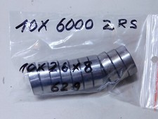 10 x FAG RILLENKUGELLAGER  6000-RSR  -NEU-
