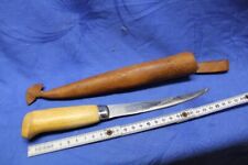 Opas Angelmesser Fischmesser Filetiermesser mit Lederscheide