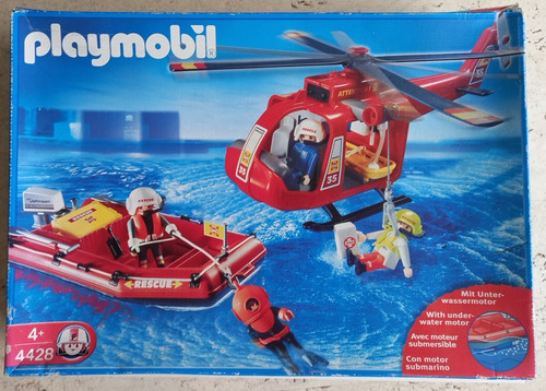Playmobil 4428 sos helikopter - playmobil, sos-helikopter