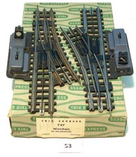 2 gerade TRIX EXPRESS Weichen 727 Links abzweigend in der OVP (N53)