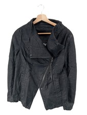 H&M DIVIDED Kunstlederjacke Damen Jacke Gr. DE 38 schwarz extravaganter Stil