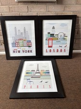 3er Set Ikea City Drucke Paris
