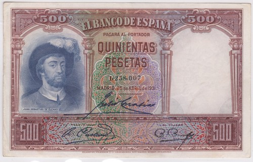 Spanien 500 pesetas 1931 - spanien,