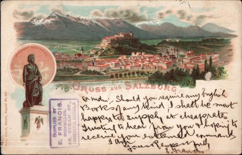 Gruss aus salzburg litho - aus,