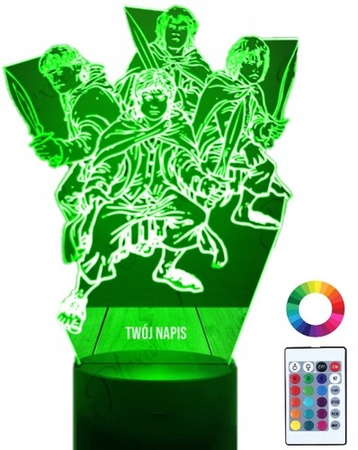 Led nachtlampe herr der - 3d,