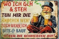 Retro Blechschild mit Spruch
