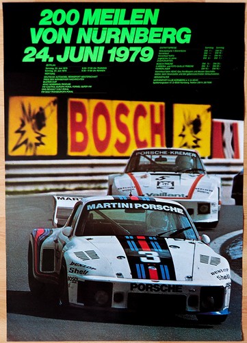 Orginal porsche plakat poster - orginal,