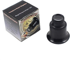 Schwarze Juwelierlupe 20-fach