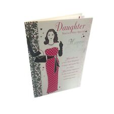 Geburtstagskarte Schöne Dame vorne mit Parse Tochter