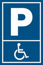 Car Sticker Disabled Parking