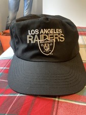 90er Jahre Vintage NFL Basecap Mütze Los Angeles Raiders Merch SnapBack