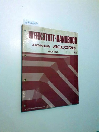 Honda accord werkstatthandbuch - honda,