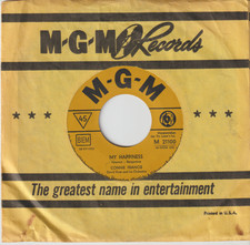 7"- Connie Francis - My Happiness - MGM 21100 - D 1959