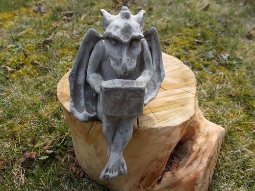 Notebook gargoyle - "notebook, gargoyle"