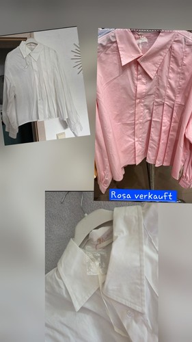 Ausgefallener kragen bluse - ausgefallener,