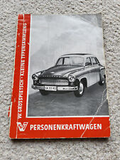 kl. DDR Katalog Fahrzeuge 1960 PKW EMW AWE Wartburg IFA Sachsenring Barkas Skoda
