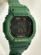 Casio G-Shock DW-56RTB 3 Referee Vintage GRÜN Lederband Timer Digitaluhr