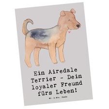 Postkarte Airedale Terrier -
