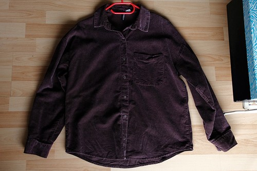 Braunes cord hemd - cord-hemd, unisex