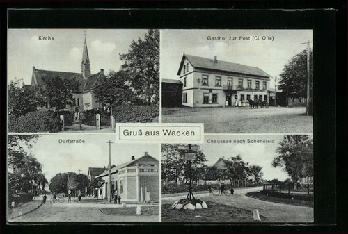 Wacken ansichtskarte gasthof - ansichtskarte,,