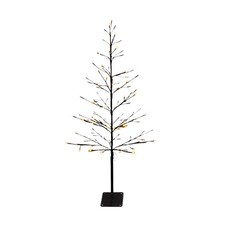 LED Lichter Baum warm weiß - 120 cm - Weihnachten Außen Garten Deko Beleuchtung