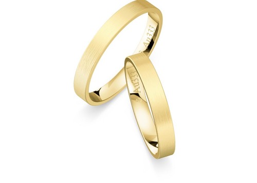 2x333 gold trauringe eheringe - 2x333,