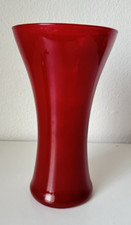 Vase Blumenvase rot 24,5 cm Modern Glas (KA) 11/25