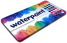 36 Farben Wasserfarben Malkasten Farbkasten Wasser Farbe Deckfarbkasten + Pinsel