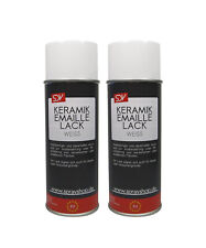 KERAMIK EMAILLE 2x 400ml Badewannen Farbe Email Reparatur Lack Weiss Weiß WC