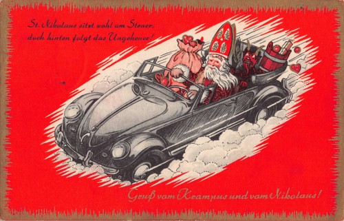 Nikolaus und krampus - st.,