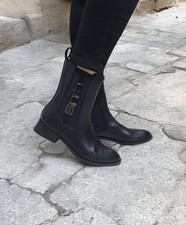 DAMEN STIEFELETTEN SCHWARZ 4US