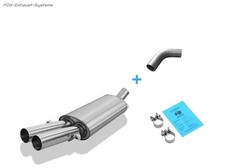  Sportauspuff + Adapter Audi