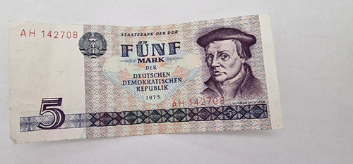 Ddr mark 1975 geldschein - mark,