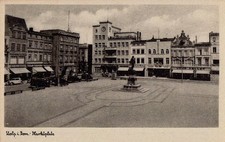 Słupsk - Stolp in Pommern - Marktplatz - ungelaufen - ca.1930 - Geschäfte,Hotel