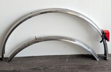 #11 RW Satz Fahrrad Schutzbleche Edelstahl Klassiker Chrom - 28 Zoll