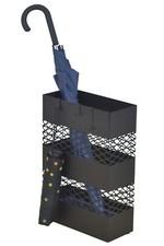 Moderner Schirmständer aus Metall "Harald" mit Metallhaken