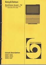 Service-Manual Schaltplan B&O Bang & Olufsen Avant-TV