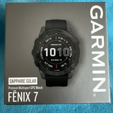 Garmin Fēnix 7 Sapphir Solar GPS Titan div. Zubehör, kaum getragen, 753759278076