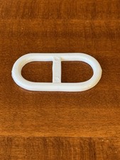 Damen Gürtelschnalle Gürtelschließe Gürteldurchzug Plastik alt um 1960 Unbenutzt