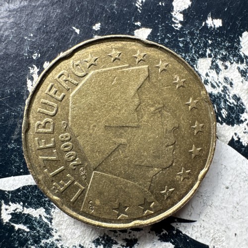 Luxemburg eurocent münze - luxemburg, 20-eurocent-münze
