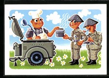 Ansichtskarte Soldaten der NVA