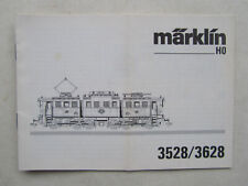 Märklin 3528 / 3628 - Betriebsanleitung für Elektrolok E91 der DR (2)