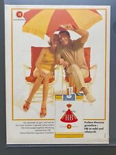 HB Bergmann Frau Mann Sonnenschirm 60s retro 1968 Vintage Ad Werbung Reklame