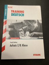 Training Deutsch Aufsatz 7/8